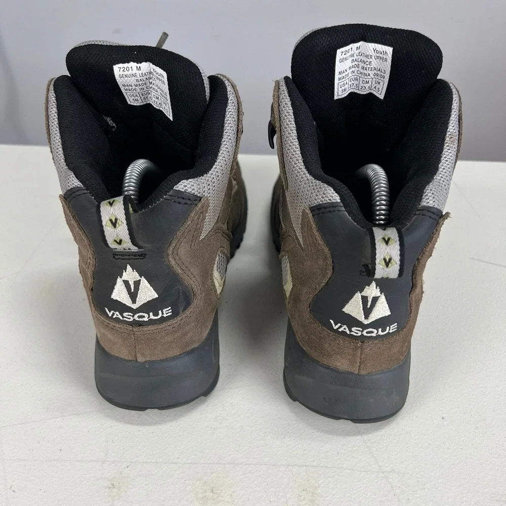 Vasque Youth‎ Brown Suede Waterproof Hiking Boots Size 5M EUR 37.5